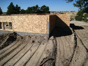 Back of Garage is Backfilled