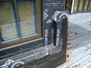 Detail of Rain Buster flashings