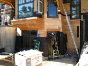 Wrapping walkout walls