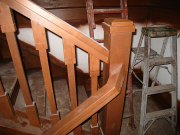 Detail of interior railing