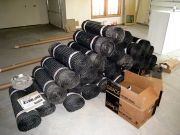 Drainage fabric for stone install delivered