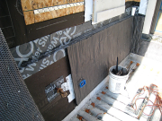 Drainage fabric installed over paper