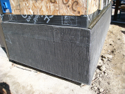 Metal lath over drainage fabric