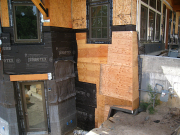 Southeast battered corner finished