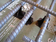 Rebars in Big Beams Sit on Chairs