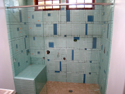 Guest shower in progress