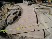 Walkway to entry by a quality company & crew - Cutting Edge Concrete