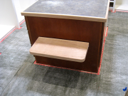 Foldable seat in master closet