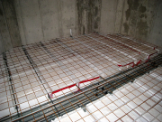 Radiant Heat Tubing over Wire Mesh