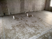 Basement Slab at Future Bathroom