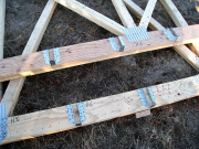 Hangers are Nailed on Ground  