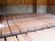 Garage Structural Floor before Concrete Pour  