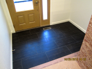 New tile floor at entry