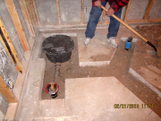 Underground plumbing is finished