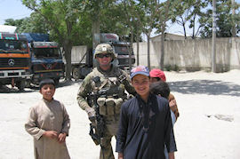 Mike and Kids in Ud Khel