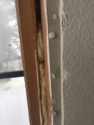 Poor insulation & poor installation of old window