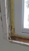 Poor insulation & poor installation of old window