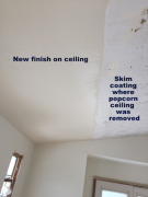 New ceiling finish