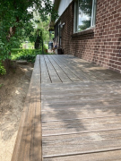 Side decking in place