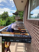 Stapling Vycor to joist