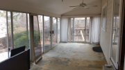 Before - Enclosed rear patio