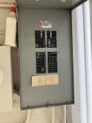 Before - Existing breaker box