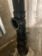 Leak at original main clean out