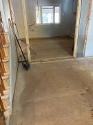 Cleaning kitchen after demolition