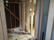 New master bath framing