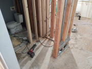 Framing new entry closet & powder room