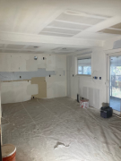 Kitchen ceiling and wall patches