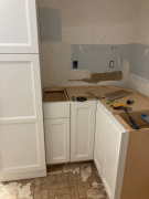 Kitchen pantry and base cabinets set