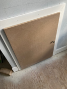 New attic access door