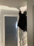 Caulking ceiling to walls