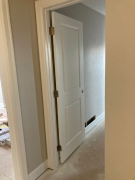 Master bedroom door & frame painted