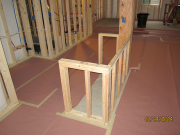 Knee walls for bar island