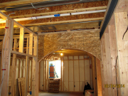  Hallway arch is framed