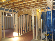 Ceiling in TV room