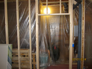 Storage room is protected from dust