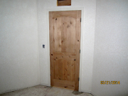 Alder doors are installed