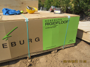 We use plywood not OSB for a higher quality subfloor
