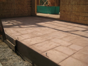 Concrete stamping completed