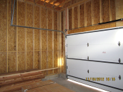 Garage doors are insulated for better climate control