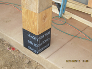 Bottom of box columns in double Vycor