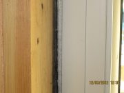 Windows are foamed to framing for air infiltration control