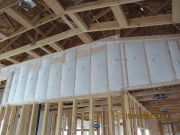Walls next to attic are insulated
