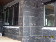 Double paper and lath installed