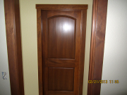 Finished interior doors