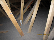 Attic is insulated with cellulose to R-50 value