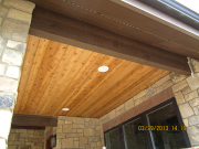 Flat porch t&g soffit